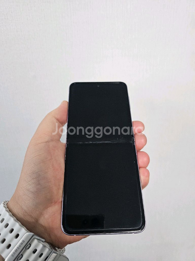 갤럭시z플립3 256G(화면멍)(기능이상무)--5