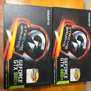 기가바이트 980ti 익스트림 2장+슬라이 브릿지 일괄