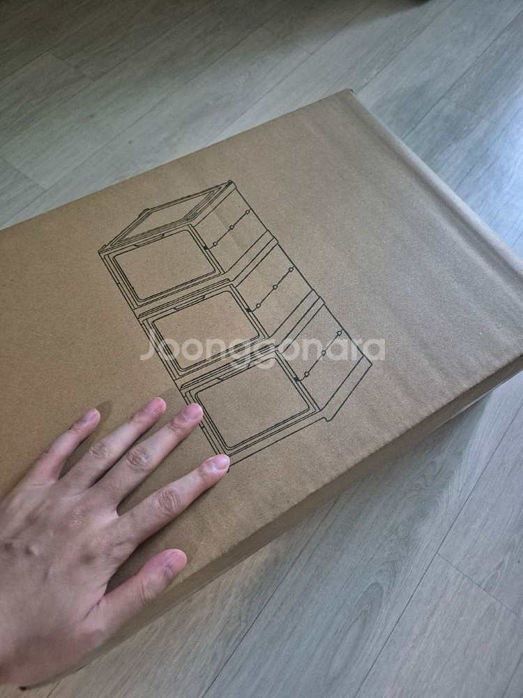 새제품) 3단 접이식 투명 신발장 진열대 슈케이스--0