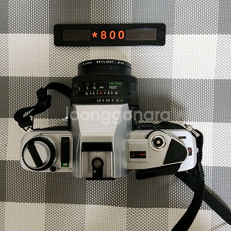 미놀타 X-300 필름카메라 2.8 광각렌즈 실버바디--1