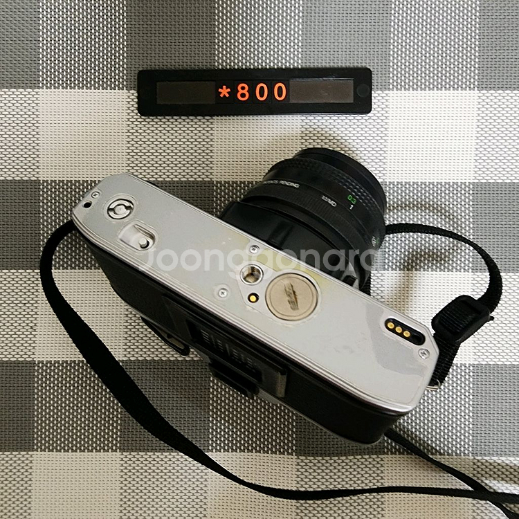 미놀타 X-300 필름카메라 2.8 광각렌즈 실버바디--3