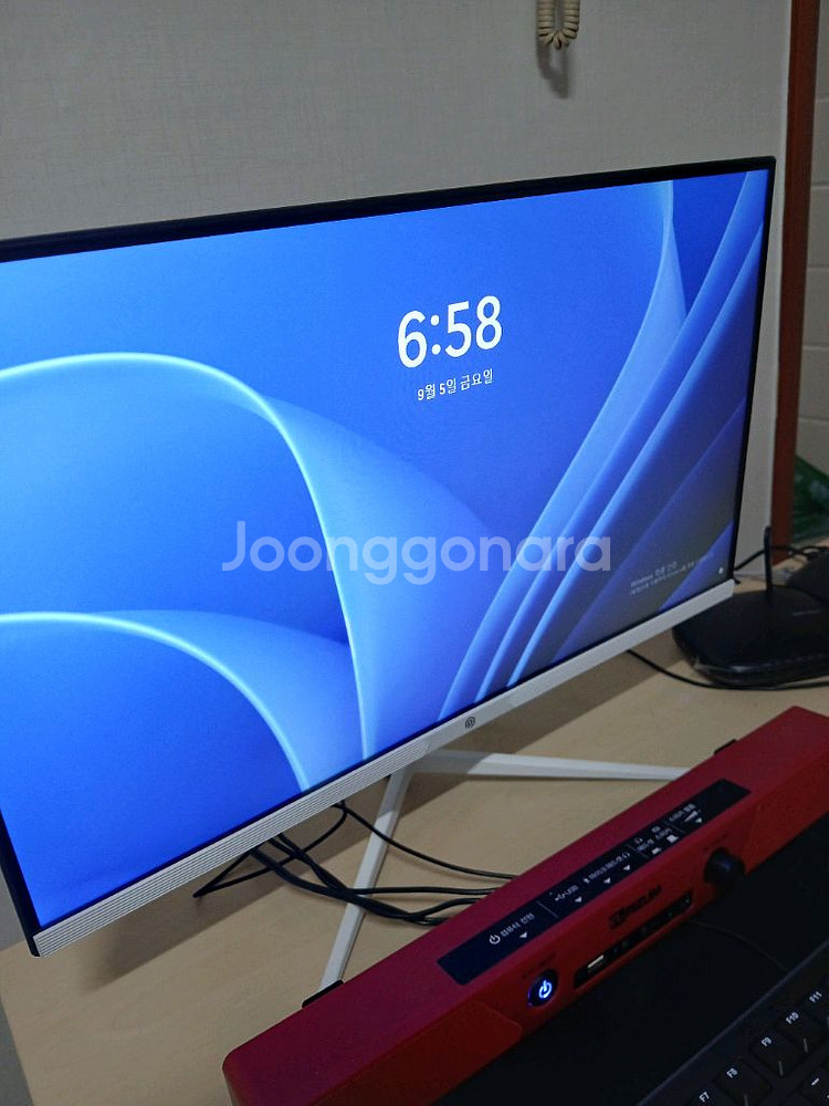 쿠팡 조립pc + 개인모니터 포함 팝니다.--1