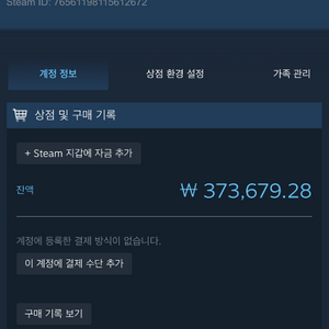 스팀월렛 37만원 장터식으로 판매합니다