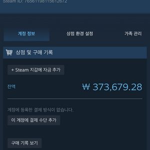 스팀월렛 37만원 장터식으로 판매합니다