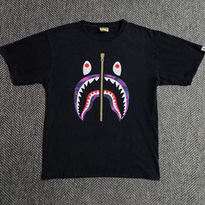 베이프 BAPE 샤크 퍼플 반팔티
