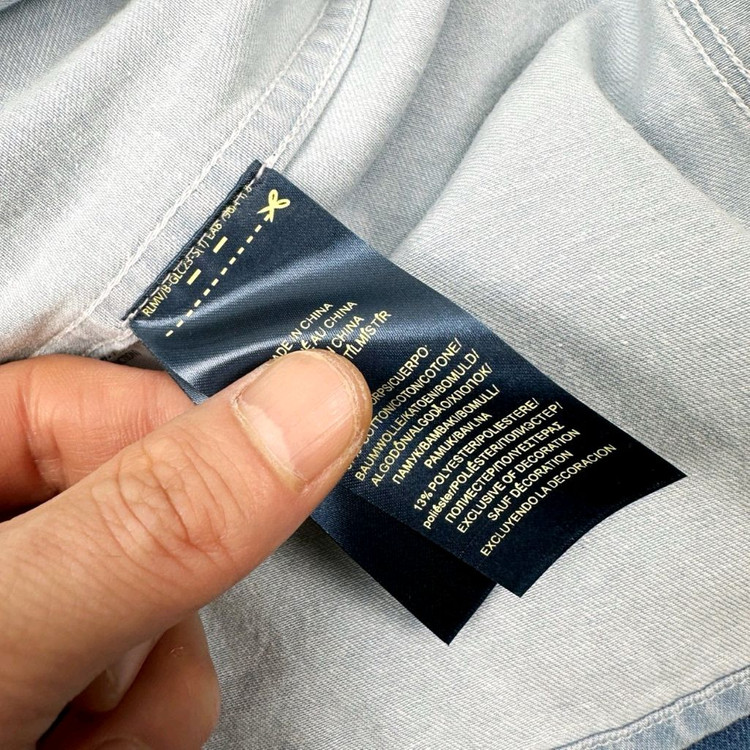 폴로 데님 반팔 셔츠 이미지