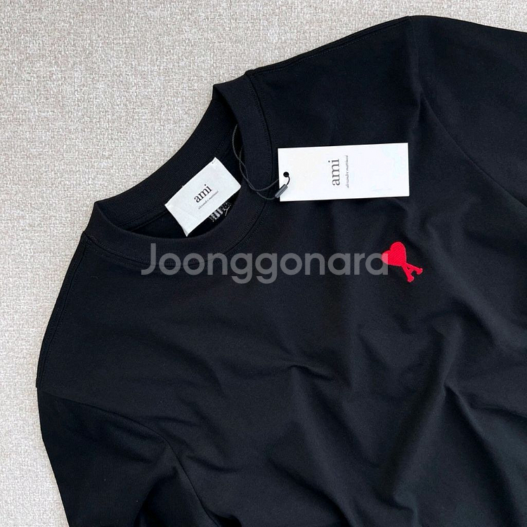 아미 하트로고 반팔티--3