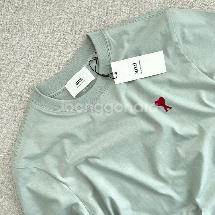 아미 하트로고 반팔티--4