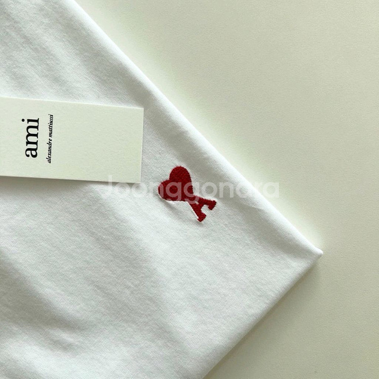 아미 하트로고 반팔티--8