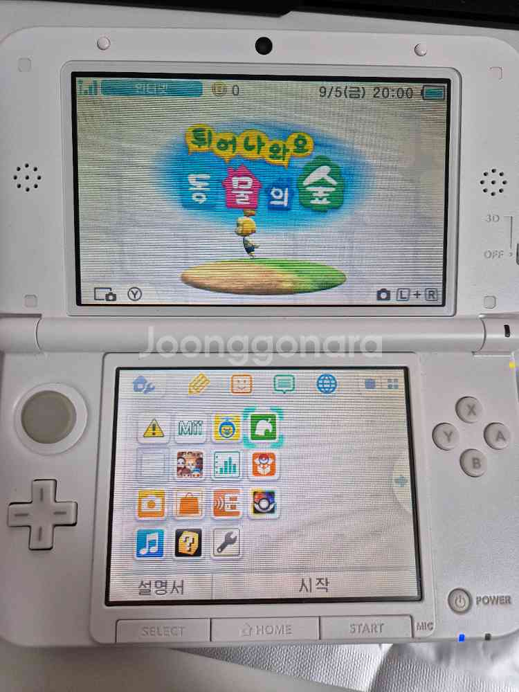 닌텐도 3ds xl 튀어나와요 동물의 숲 에디션--2