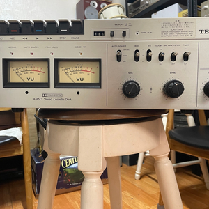 TEAC A-460 스테레오카세트데크 듀얼VU미터 일본