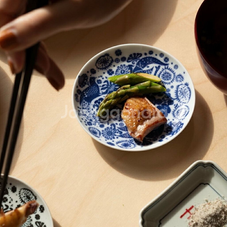 일본 블루 접시 3P(새상품)--3
