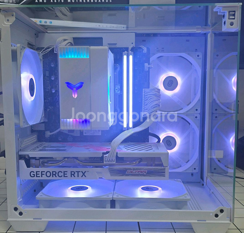7500f, 5060 올화이트 큐브형 어항pc팝니다--0
