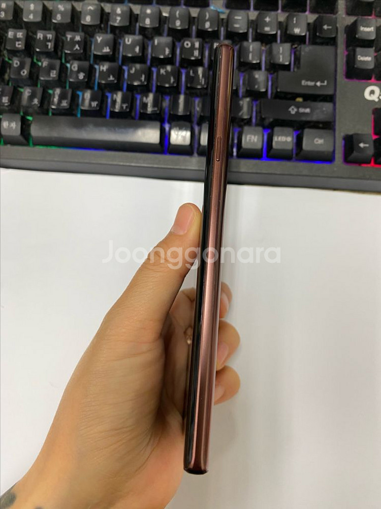 SK 갤럭시노트9 브라운 외관AA급 128G 무잔상급--6