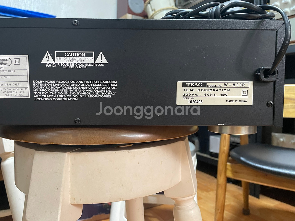 TEAC W-860R 더블 카세트 데크 빈티지--5