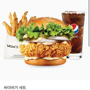 맘스터치 싸이버거 세트
