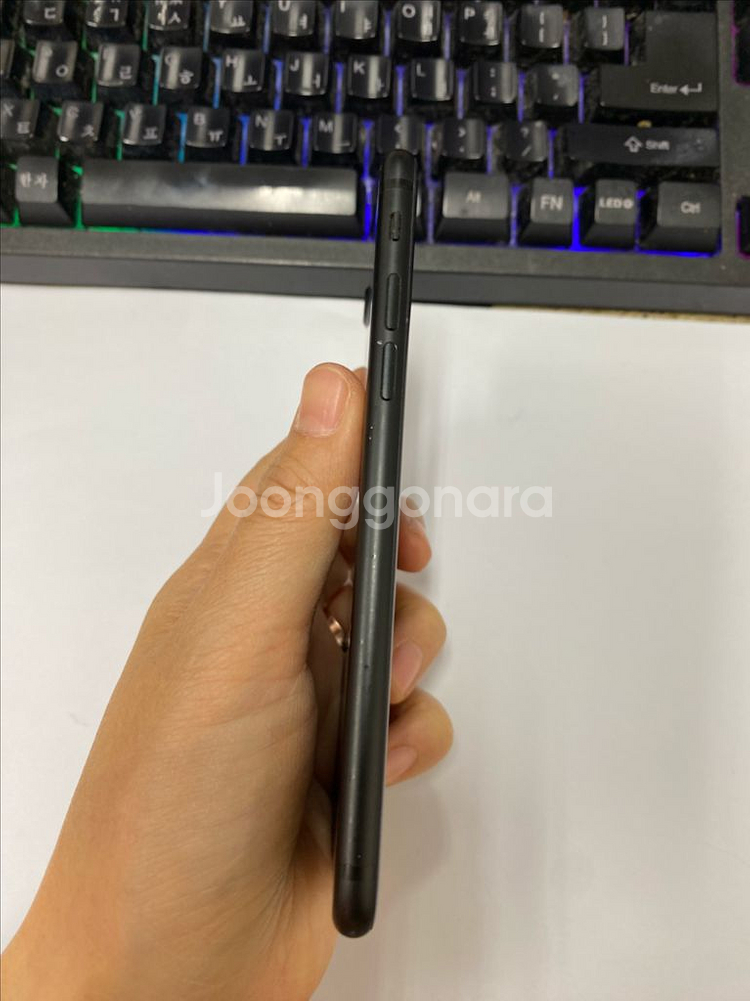 아이폰7 매트블랙 A급 128GB 배터리90%--4