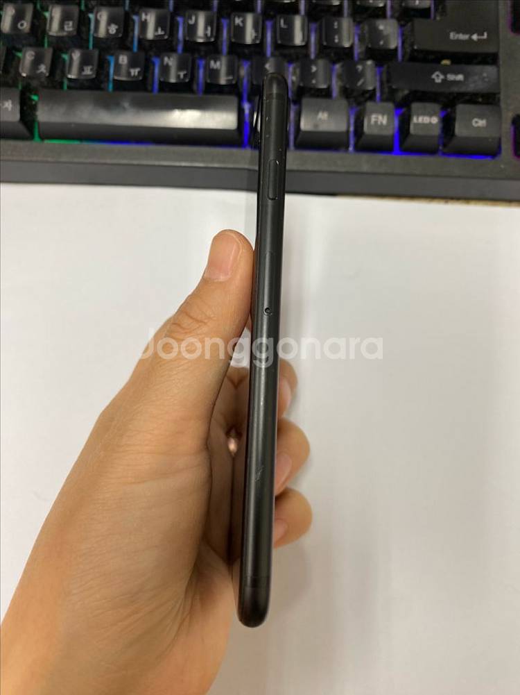 아이폰7 매트블랙 A급 128GB 배터리90%--5