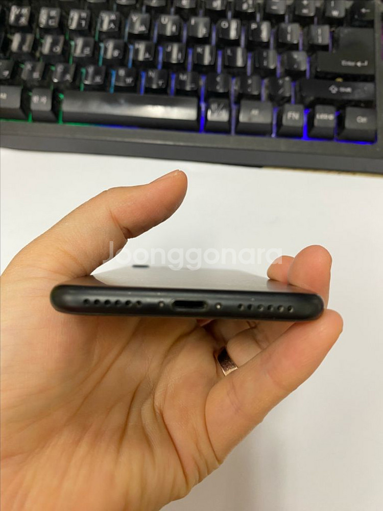 아이폰7 매트블랙 A급 128GB 배터리90%--6