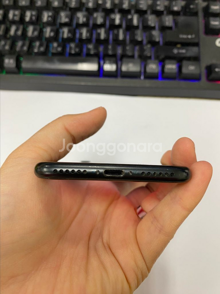 아이폰7 매트블랙 액정SS급 128G 배터리100%--6