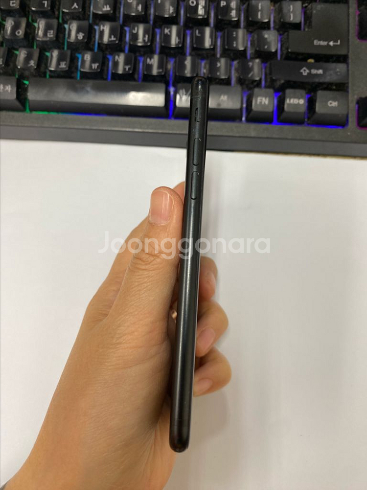 아이폰7 매트블랙 액정SS급 128G 배터리100%--4