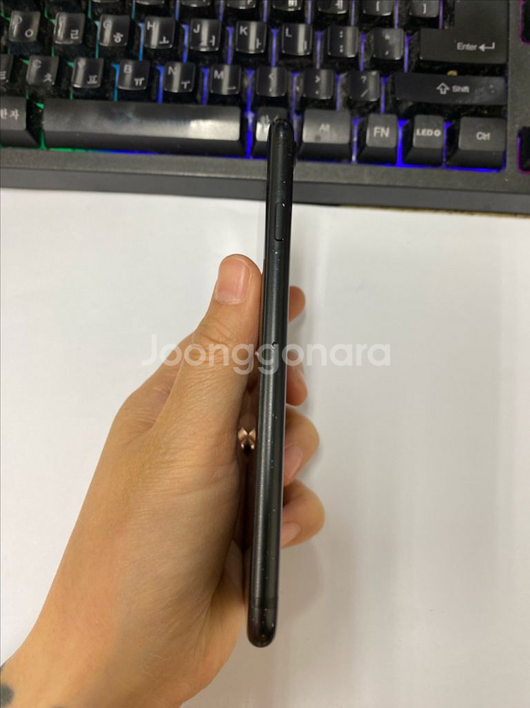 아이폰7 매트블랙 액정SS급 128G 배터리100%--5