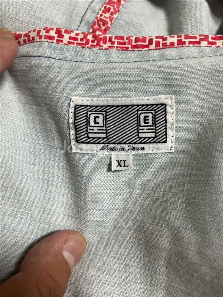 CAVEMPT 카브엠트 데님 후드 코트 연청 XL--6
