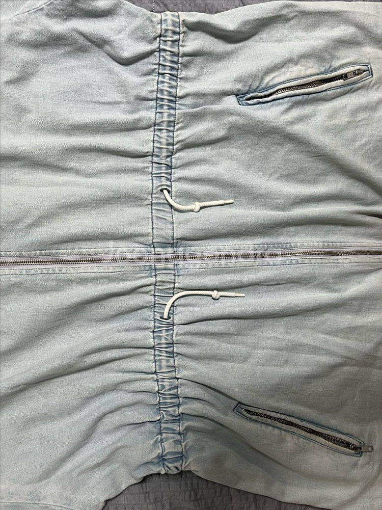CAVEMPT 카브엠트 데님 후드 코트 연청 XL--3