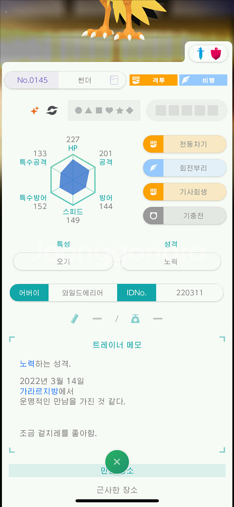 이로치 가라르 썬더/포켓몬/닌텐도 스위치--0