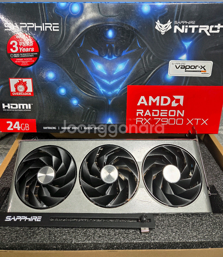SAPPHIRE 라데온 RX 7900XTX NITRO+--0