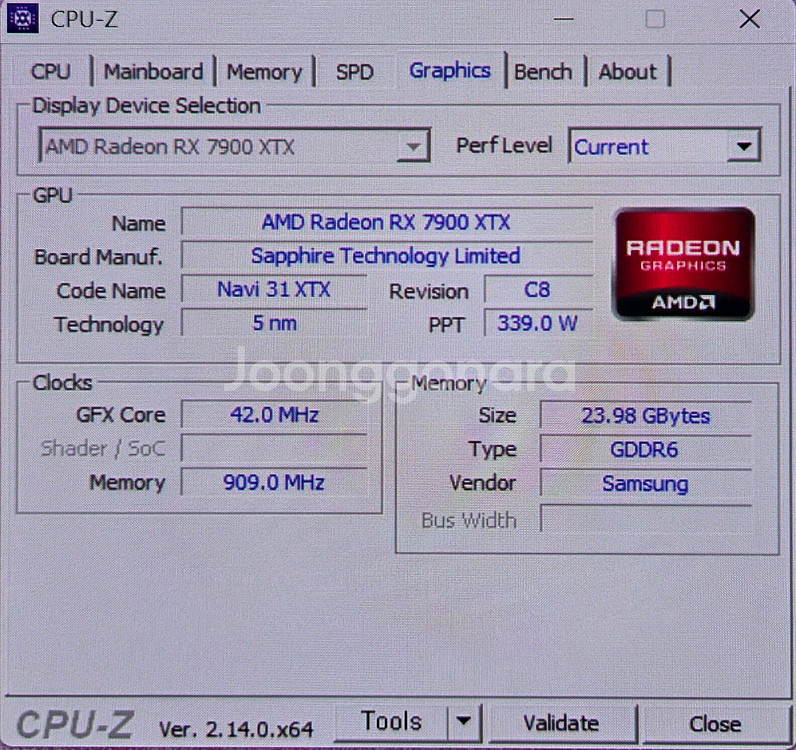 SAPPHIRE 라데온 RX 7900XTX NITRO+--7