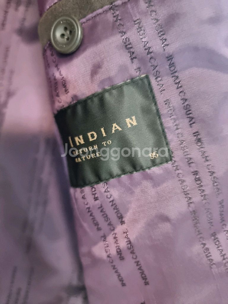 인디안 브랜드* 고급스런 남성 골덴자켓 95--3