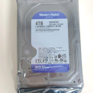 (미사용) WD Blue 4TB(4테라) 하드디스크