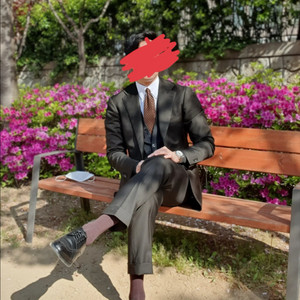 라마르쉐 링자켓 수트 다크브라운 (48-50)