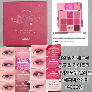 뮤드 필 라이블리 아이섀도우 팔레트 01해피버스데이