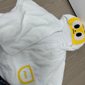 카카오 무지 아기 목욕가운 목욕타월 새상품