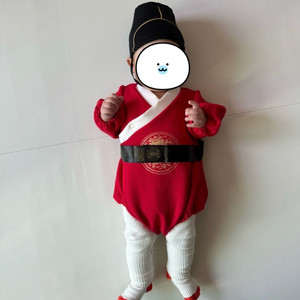 아기 한복 6개월 한복 돌 한복 왕세자 옷 익선관포함