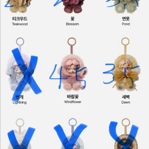 스컬판다 빛의 정원 키링