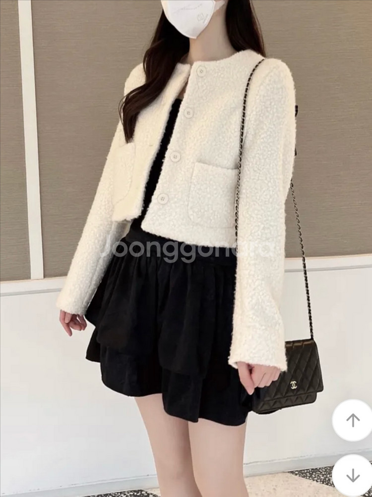 복슬복슬 뽀글이 노카라 숏자켓--0