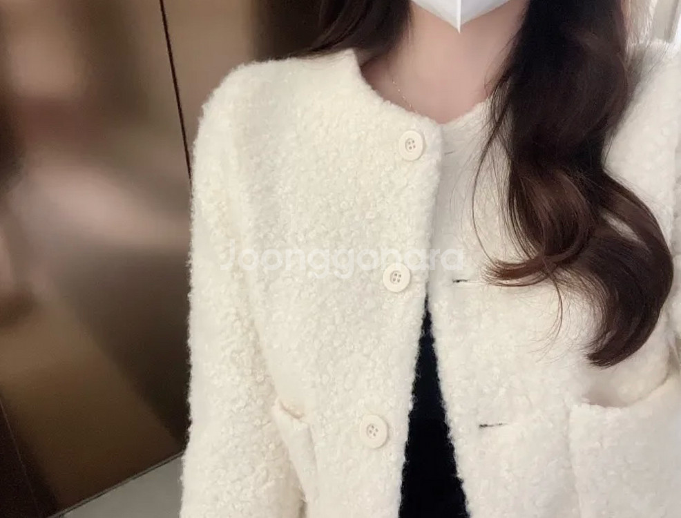 복슬복슬 뽀글이 노카라 숏자켓--8