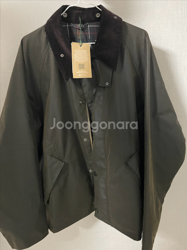 바버 트랜스포트 왁스자켓 40 올리브 새상품--0