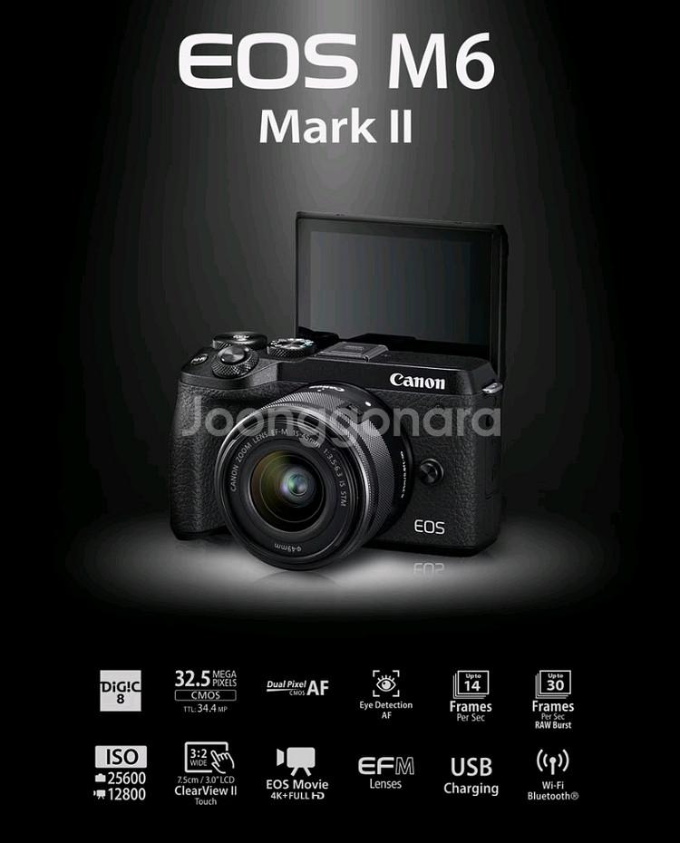 캐논 M6 Mark2 박스셋. 최상위 M50 M100등--1