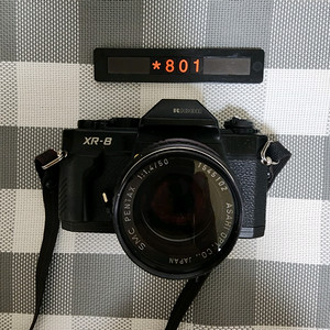 리코 XR-8 필름카메라 블랙바디 1.4 단렌즈