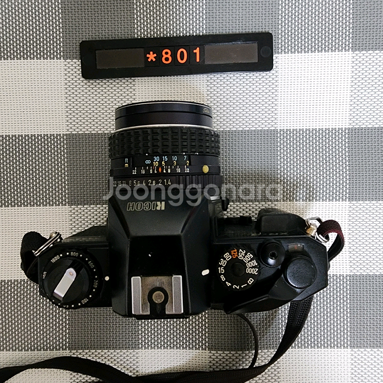 리코 XR-8 필름카메라 블랙바디 1.4 단렌즈--2