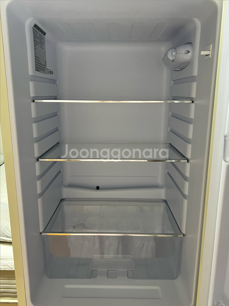쿠잉전자 레트로 콤비 151L 2도어 냉장고 아이보리--2