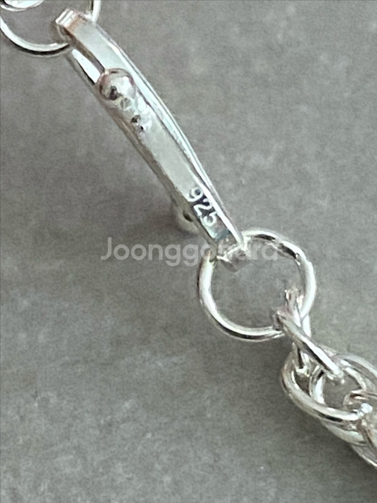 볼륨 925 은체인 목걸이(61.5cm)--5