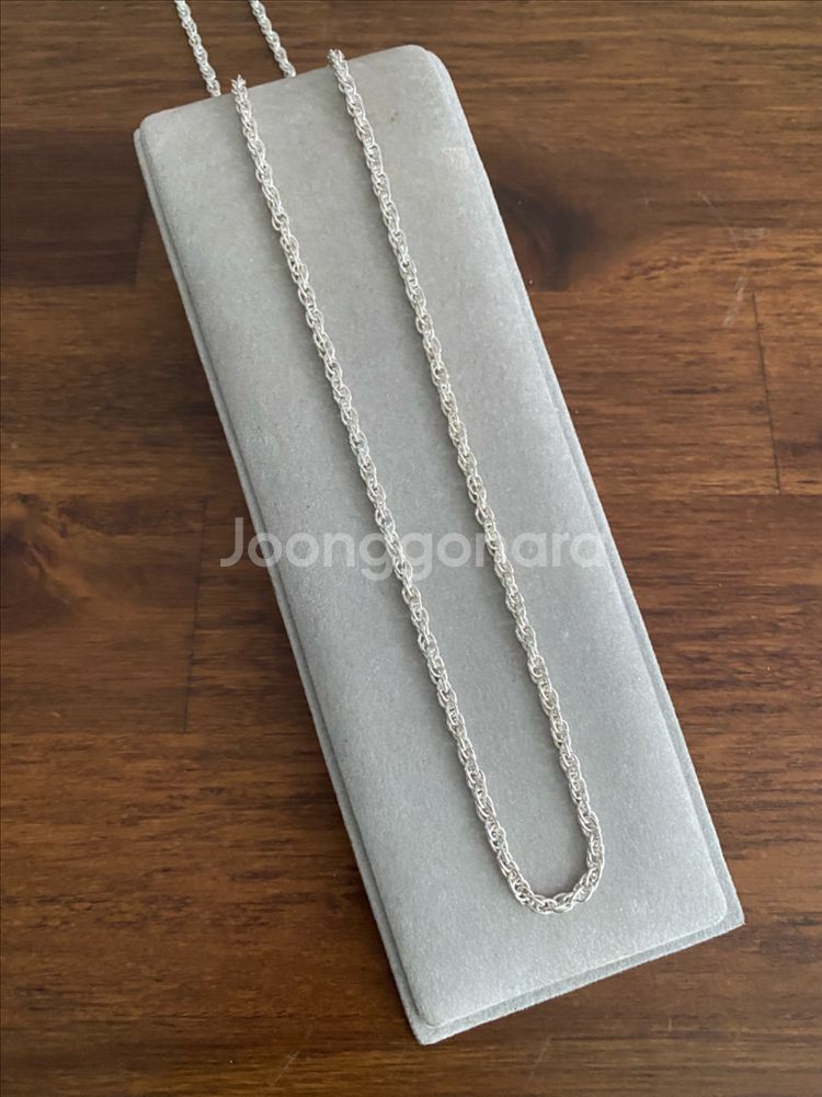 볼륨 925 은체인 목걸이(61.5cm)--2