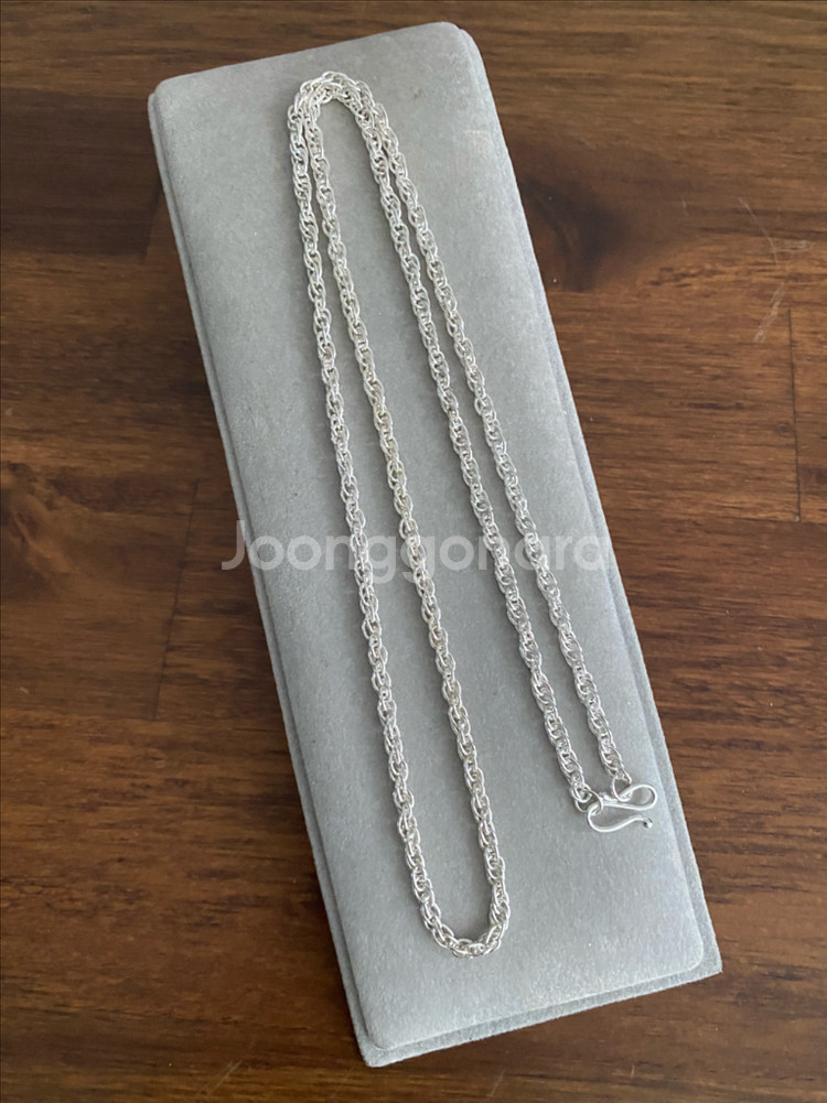 볼륨 925 은체인 목걸이(61.5cm)--1