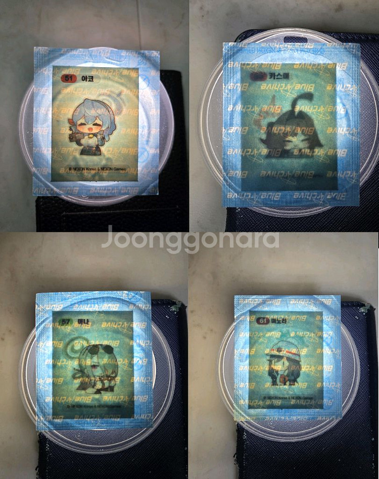 블루아카이브 gs25 시즌2 띠부씰 미개봉 팝니다~--4