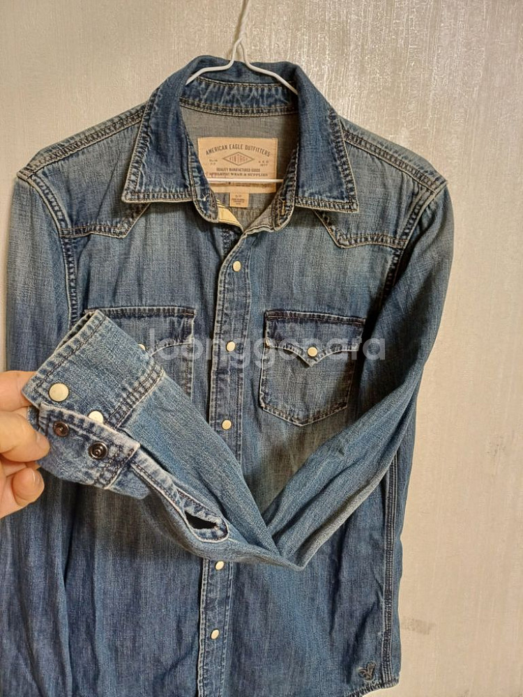 여성 아메리칸이글 데님 청남방 (95)--1